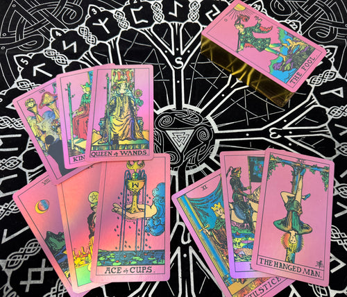 SDIK & SSIK® Serene Pink Tarot: Gilded Edge Edition with Premium Cardstock & Guidebook Set