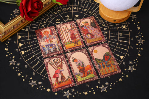 SDIK & SSIK® Sovereign Crimson Red Tarot: Classic Edition with Guidebook & Luxury Gift Box
