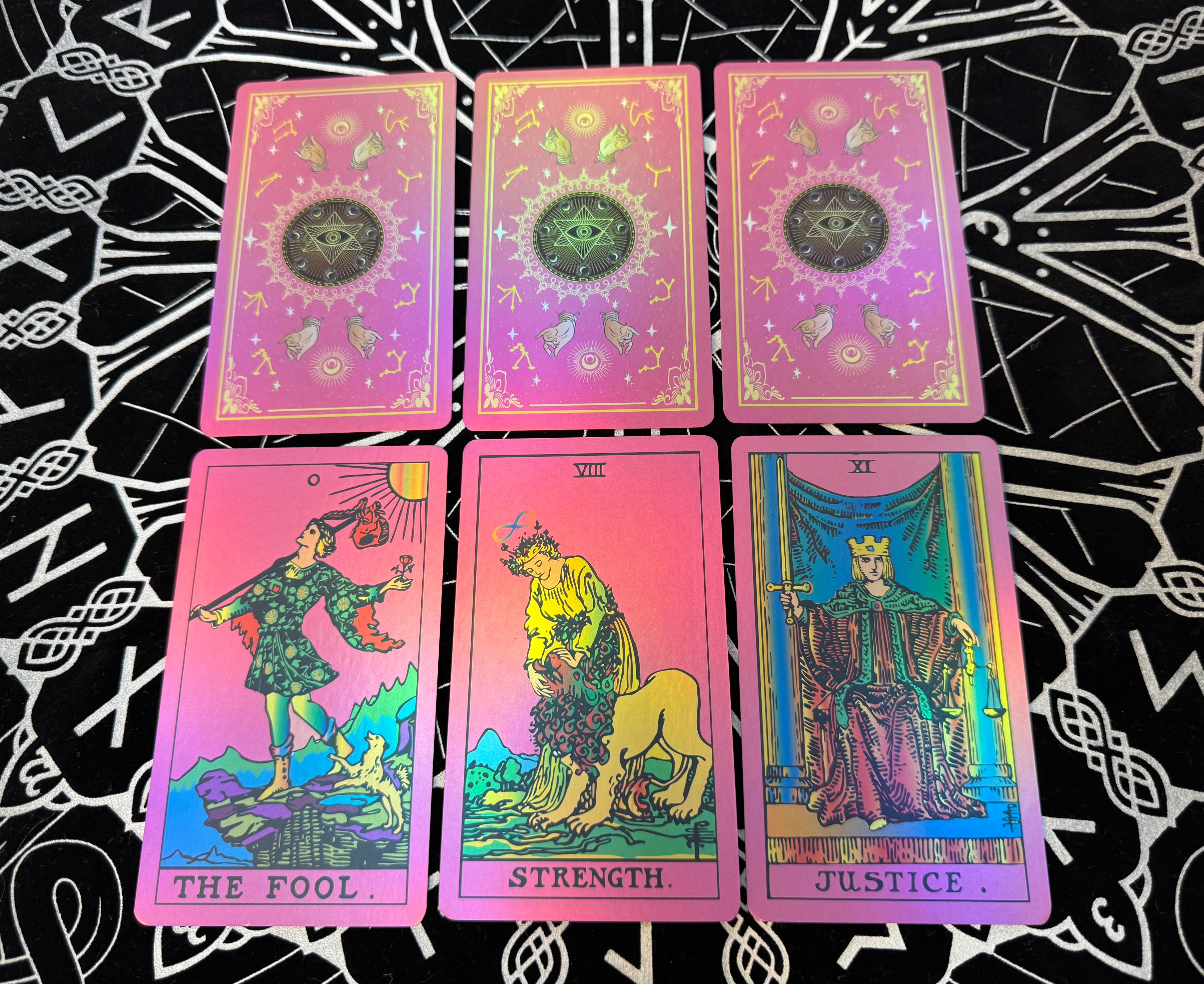 SDIK & SSIK® Serene Pink Tarot: Gilded Edge Edition with Premium Cardstock & Guidebook Set