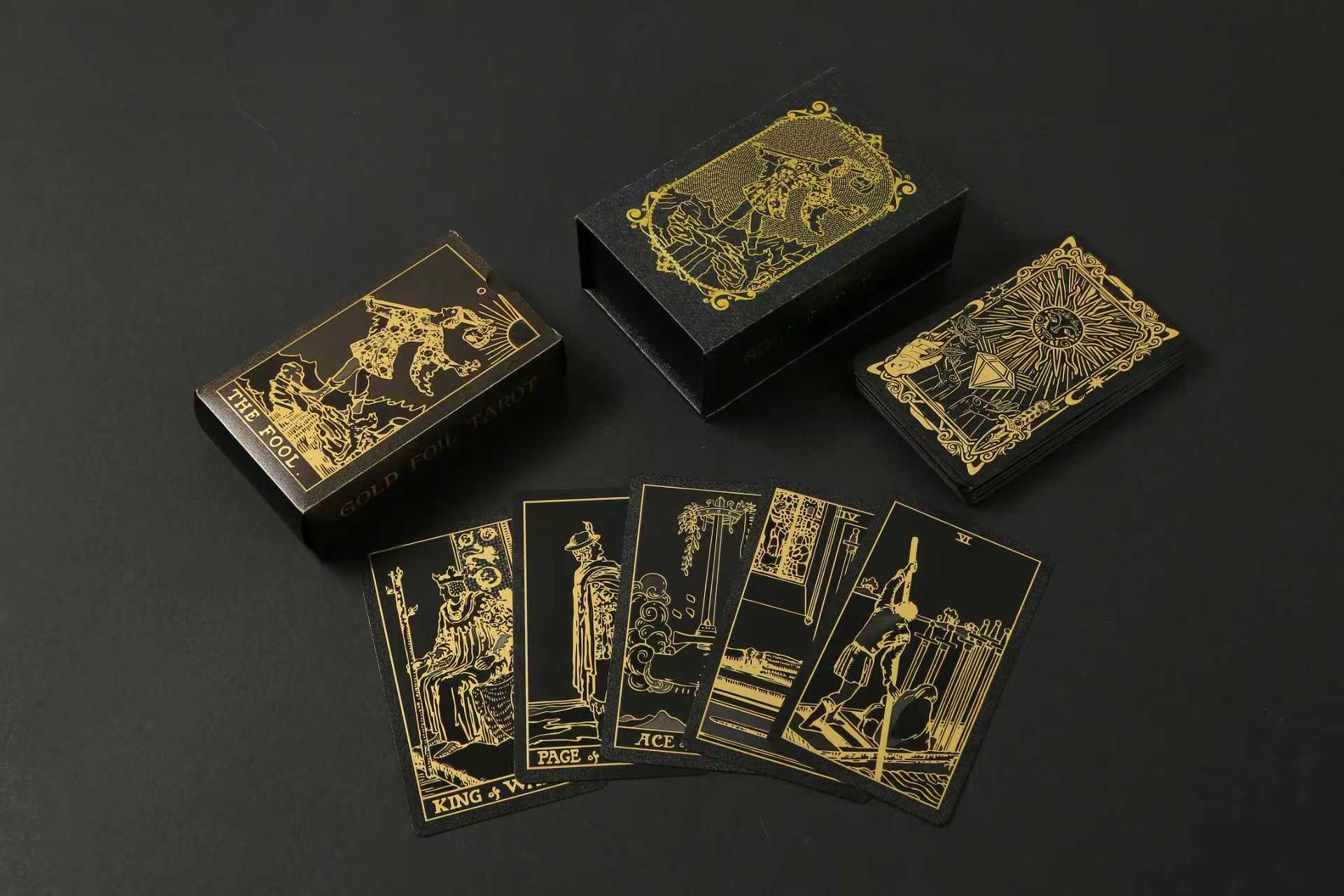 SDIK & SSIK® Sovereign Noir Tarot: 3D Embossed Texture Edition with Guidebook & Luxury Box