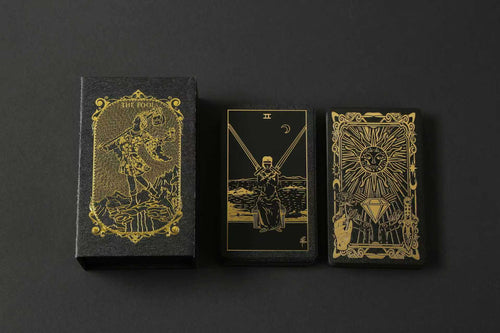SDIK & SSIK® Sovereign Noir Tarot: 3D Embossed Texture Edition with Guidebook & Luxury Box