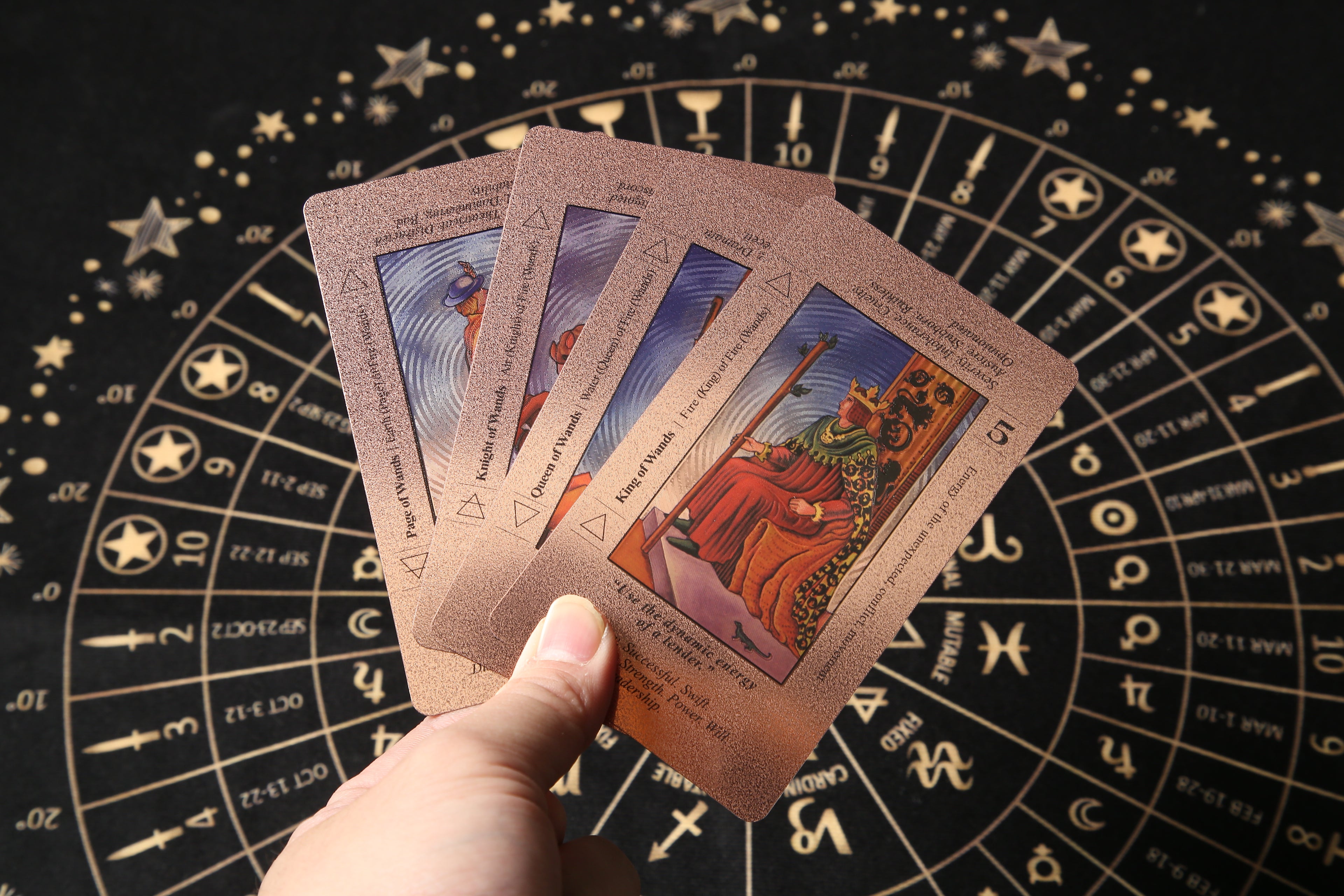 SDIK & SSIK® Sovereign Rose Gold Tarot: Keyword Edition with Guidebook & Luxury Gift Box