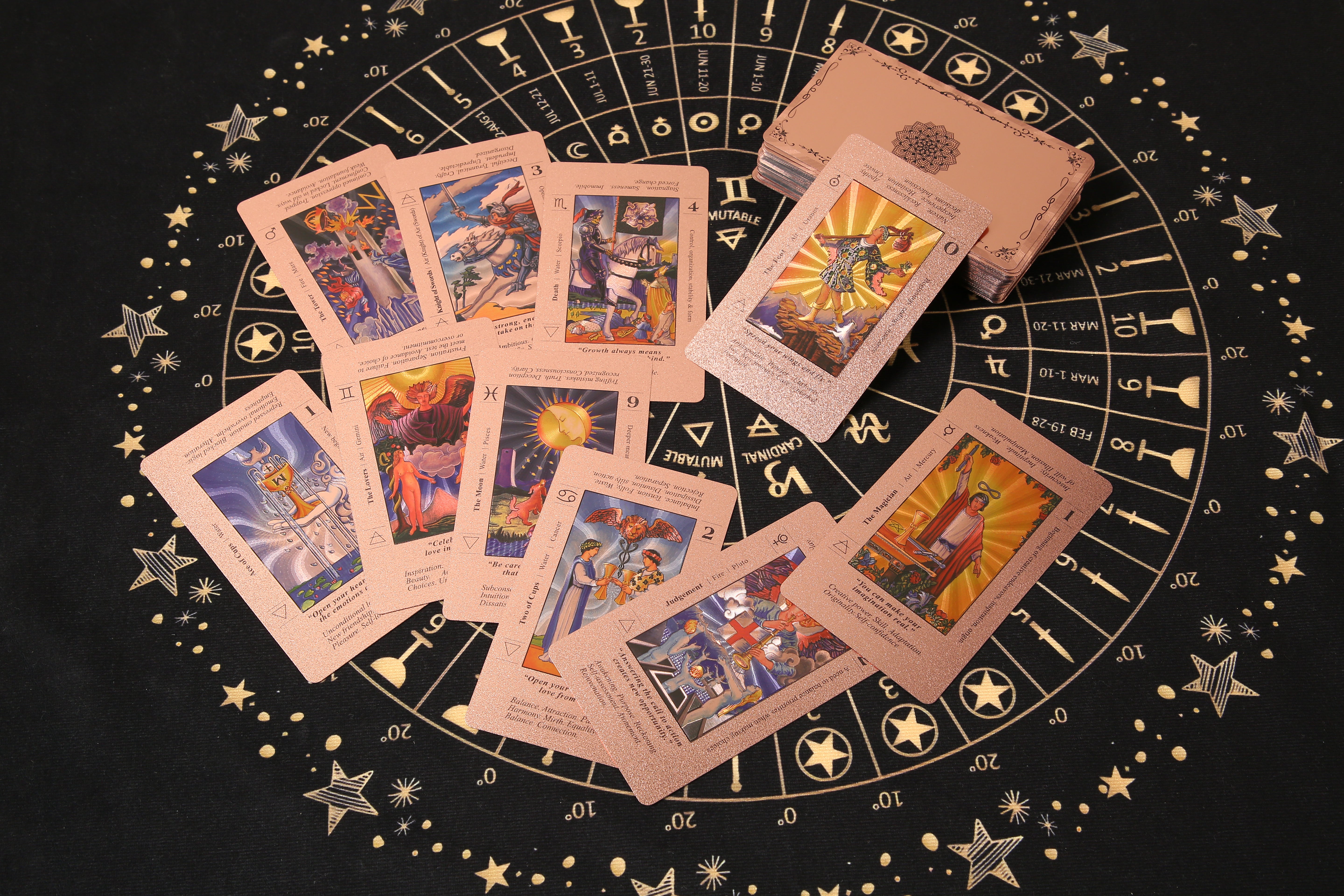 SDIK & SSIK® Sovereign Rose Gold Tarot: Keyword Edition with