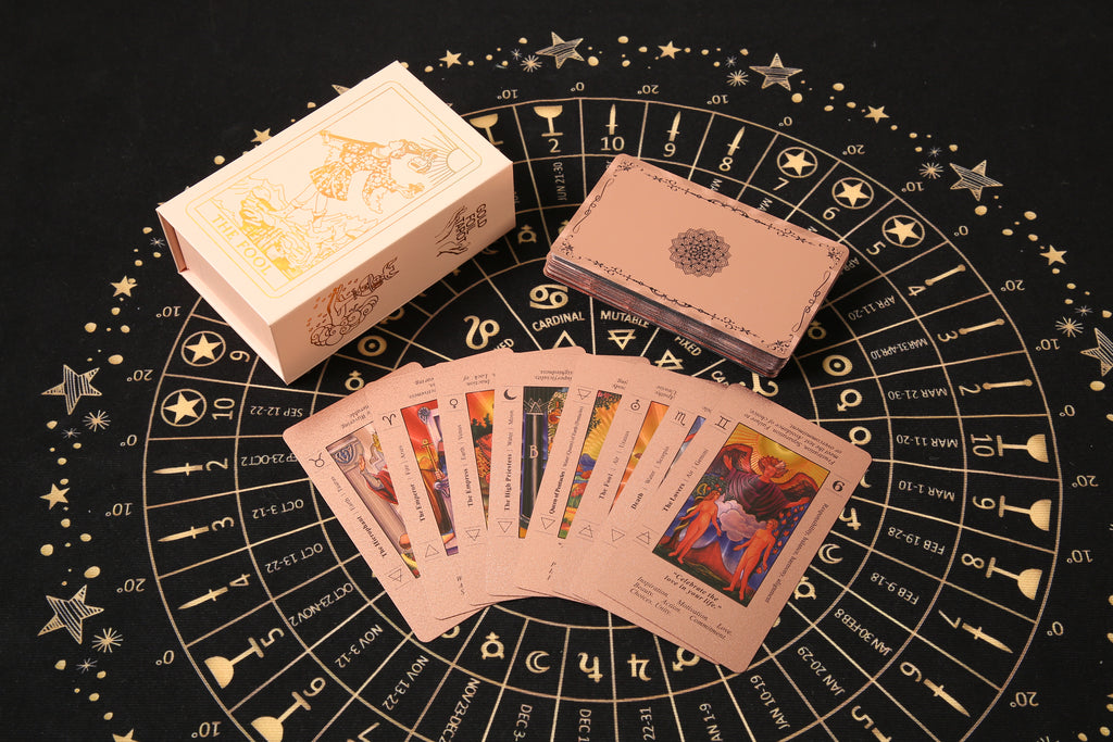 SDIK & SSIK® Sovereign Rose Gold Tarot: Keyword Edition with Guidebook & Luxury Gift Box