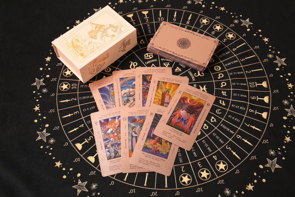 SDIK & SSIK® Sovereign Rose Gold Tarot: Keyword Edition with Guidebook & Luxury Gift Box